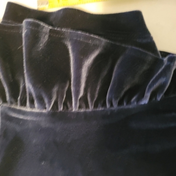 Madewell Velvet Blue Ruffle Sleeve Blouse Size Medium - Picture 9 of 9